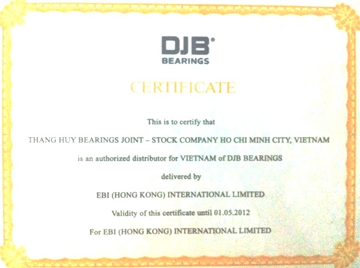 Thăng Huy - Nhà phân phối Vòng bi DJB Bearings tại Việt Nam - Công Ty TNHH Vòng Bi Nhật Nguyên